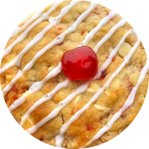 Cherry Bakewell Stuffed Cookie