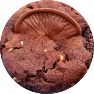 Chocolate Orange Stuffed Cookie